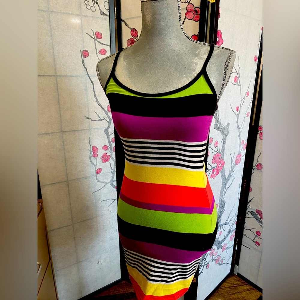 Derek Heart Multi-Colored Bodycon Mini Dress Small